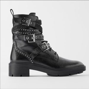 zara embellished boots